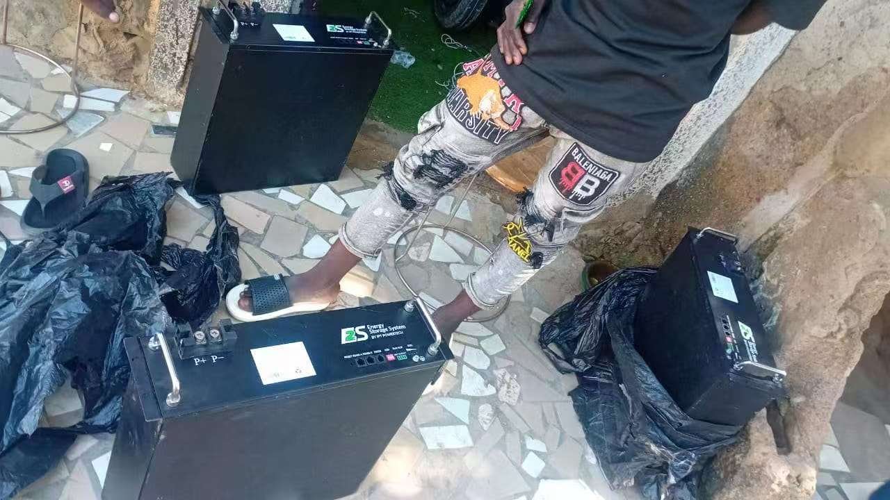 Real lithium battery sourcing inquiry in Nigeria - front view of energy storage battery