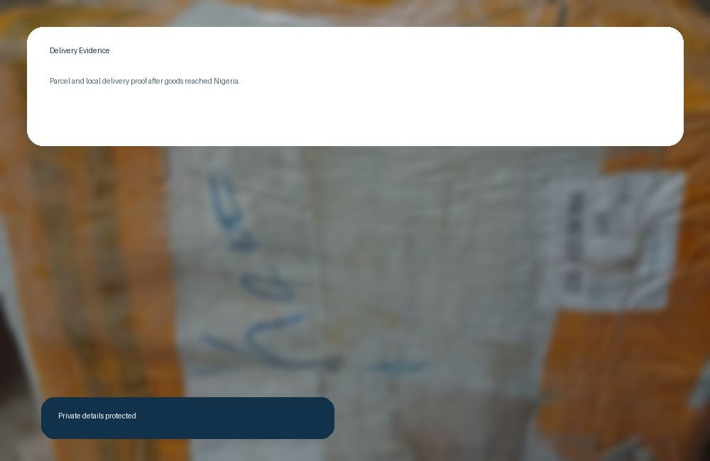 Delivery evidence