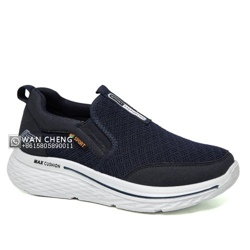 Navy knitted slip-on shoe wholesale sample
