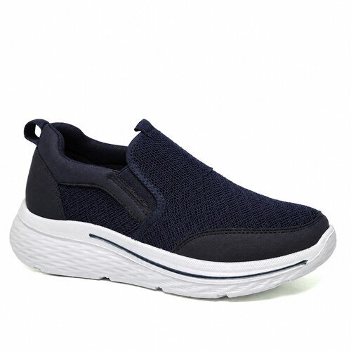 Navy knitted slip-on shoe wholesale sample