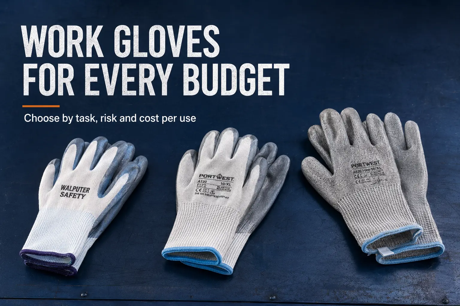 Economy, general-purpose and higher-performance coated work gloves compared for different budgets